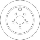 Disctech Brake Disc (Single) - Fits Jeep, Subaru - ABD3400 - Rear Axle
