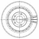 Borg & Beck Brake Disc (Pair)  - BBD5514
