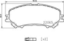 Mintex Brake Pad Set fits -Nissan Renault MDB3747 (also fits other vehicles)