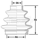 Borg & Beck Drive Shaft Bellow - BCB6226