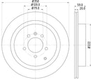 Mintex Brake Discs fits -Land Rover S280:5 MDC1715C (also fits other vehicles)