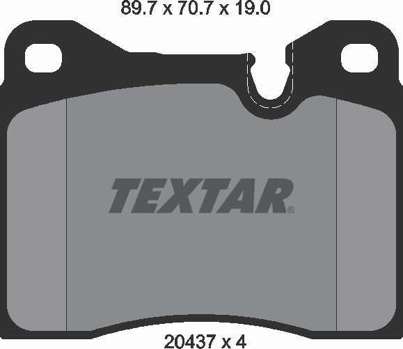 Textar Brake Pad Set - 2043702