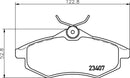 Mintex Brake Pad Set fits -Citroën MDB2253 (also fits other vehicles)