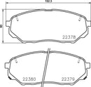 Mintex Brake Pad Set fits -Hyundai Kia MDB3793 (also fits other vehicles)