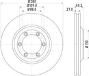 Mintex Brake Discs fits -Isuzu S259:4 MDC2078 (also fits other vehicles)