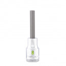 Carlyle Hand Tools 1/2DR 8MM HEX BIT SOCKET 80MM LONG - CSH1208M