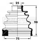 First Line Cv Joint Boot Kit  - FCB6031 fits Nissan 200SX S14