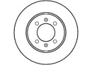 Disctech Brake Disc (Single) - Fits Audi, Austin - ABD2642 - Front Axle