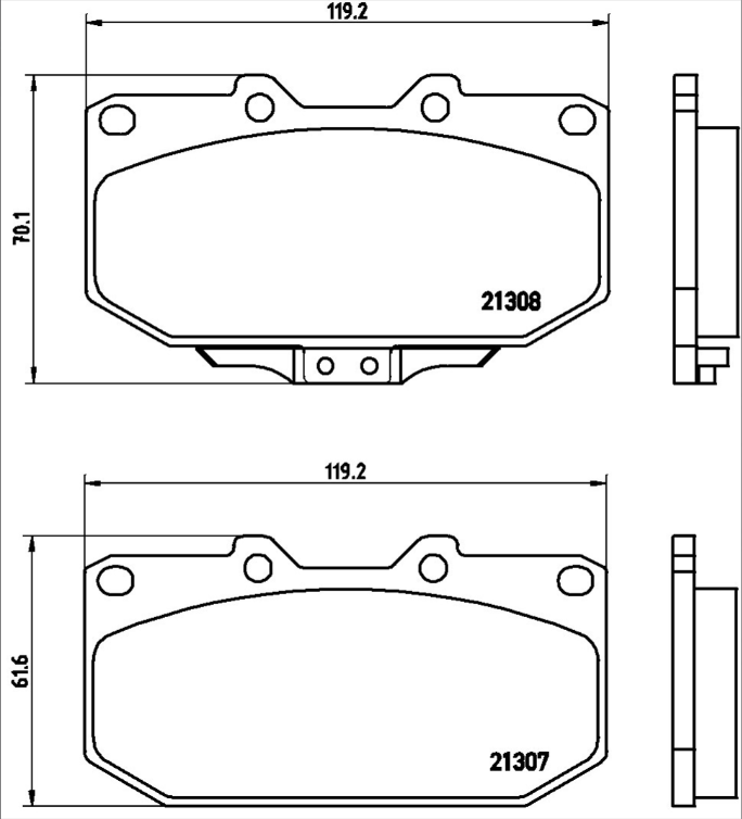 Brembo Brake Pad Set - P56025