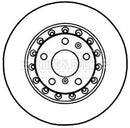 Borg & Beck Brake Disc Pair  - BBD4547 fits Audi A8 03-