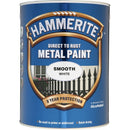 Hammerite Direct To Rust Metal Paint - Smooth White - 5 Litre - 5084861