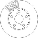 Disctech Brake Disc (Single) - Fits Lexus, Toyota - ABD4159 - Front Axle