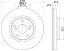 Mintex Brake Discs fits -Toyota V322:5 MDC2049C (also fits other vehicles)