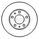 Borg & Beck Brake Disc (Pair)  - BBD4414