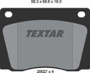 Textar Brake Pad Set - 2002701
