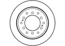 Disctech Brake Disc (Single) - Fits Toyota - ABD2242 - Rear Axle