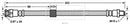 Borg & Beck Brake Hose  - BBH7556 fits Dodge Caliber,Jeep Compas
