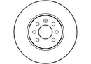 Disctech Brake Disc (Single) - Fits Opel - ABD2083 - Front Axle