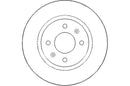 Disctech Brake Disc (Single) - Fits Hyundai - ABD2257 - Front Axle