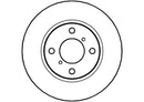Disctech Brake Disc (Single) - Fits Citroën, Opel - ABD2758 - Front Axle