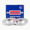 Borg & Beck Brake Disc (Pair)  - BBD5208