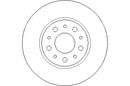 Disctech Brake Disc (Single) - Fits Fiat - ABD3159 - Rear Axle
