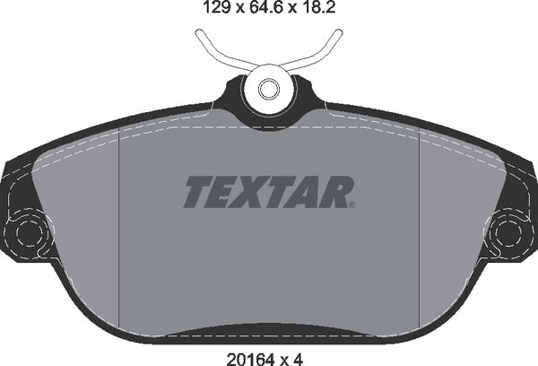 Textar Brake Pad Set - 2016402