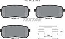 Hyundai Kia, Brake Pad Set - Textar 24599012415501