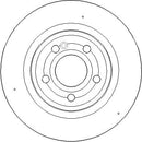 Disctech Brake Disc (Single) - Fits Ford, Mercedes-benz - ABD3838 - Rear Axle