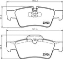 Mintex Brake Pad Set fits -MercedesBenz MDB2726 (also fits other vehicles)