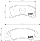 Mintex Brake Pad Set fits -Daihatsu Mitsubishi Perodua MDB2708 (also fits other vehicles)