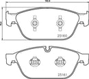 Mintex Brake Pad Set fits -Audi MDB3191 (also fits other vehicles)