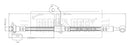 Borg & Beck Brake Hose - BBH8899