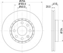 Mintex Brake Discs fits -Opel Vauxhall V276:5 MDC693 (also fits other vehicles)