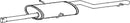 Klarius MZ408V - Box With Tail Pipe  - Fits Mercedes A170 1.7CDi