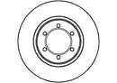 Disctech Brake Disc (Single) - Fits Hyundai, Kia - ABD2909 - Front Axle