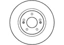 Disctech Brake Disc (Single) - Fits Hyundai - ABD2843 - Front Axle