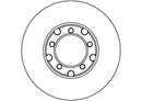 Disctech Brake Disc (Single) - Fits Mercedes-benz - ABD2673 - Front Axle