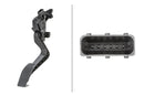 HELLA 6PV 010 175-721 Sensor, accelerator pedal position - for left-hand drive vehicles - 6-pin connec