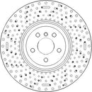 Disctech Brake Disc (Single) - Fits Bmw - ABD4061 - Rear Axle Left