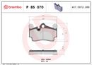 Brembo Brake Pad Set - P85070