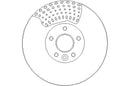 Disctech Brake Disc (Single) - Fits Ford, Mini - ABD3185 - Front Axle