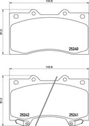 Mintex Brake Pad Set fits - MDB3144 (also fits other vehicles)