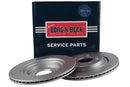 Borg & Beck Brake Disc (Pair)  - BBD5671