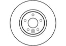 Disctech Brake Disc (Single) - Fits Ford - ABD2096 - Front Axle