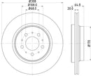 Mintex Brake Discs fits -Volvo V295:5 MDC1615C (also fits other vehicles)