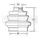 First Line Cv Joint Boot Kit  - FCB2196 fits BMW, Ford, GM - Inner/outer
