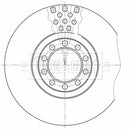 Borg & Beck Brake Disc - BBD32598