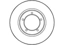 Disctech Brake Disc (Single) - Fits Daihatsu - ABD3473 - Front Axle