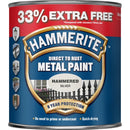 Hammerite Direct To Rust Metal Paint - Hammered Silver - 750ml +33% EF - 5158236